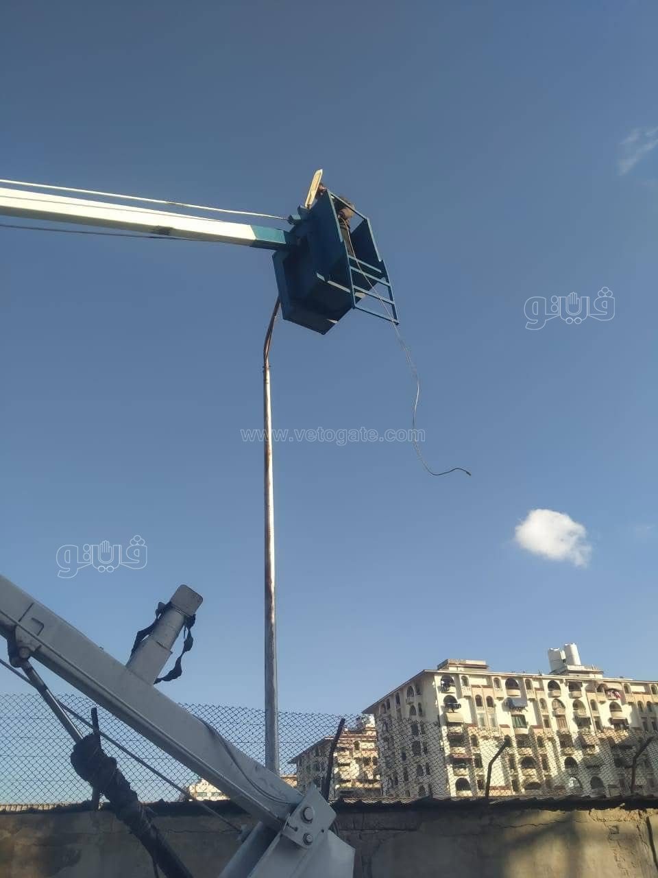 شرق بورسعيد يحل مشكلة الكهرباء وأعمدة الإنارة، ڤيتو