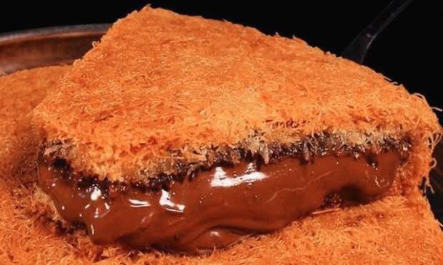 طريقة عمل الكنافة بالنوتيلا&nbsp;