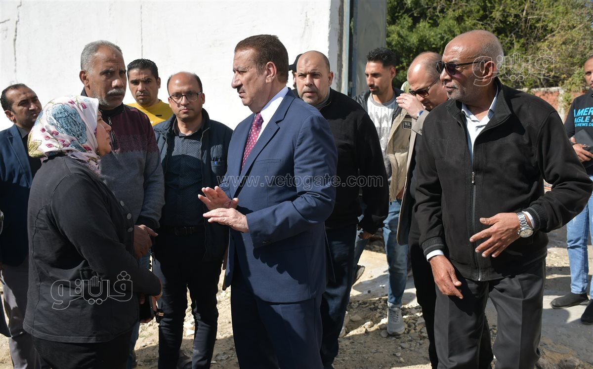 محافظ بورسعيد خلال الجولة التفقدية، ڤيتو