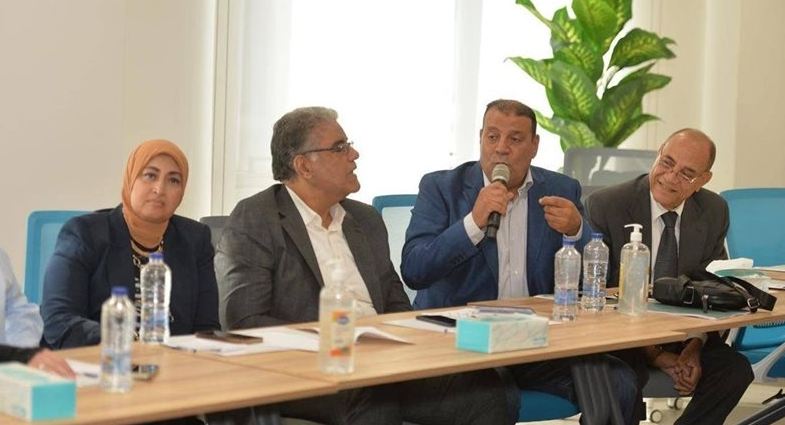 جانب من مشاركة عصام كامل فى جلسات لجنة تطوير الإعلام، فيتو