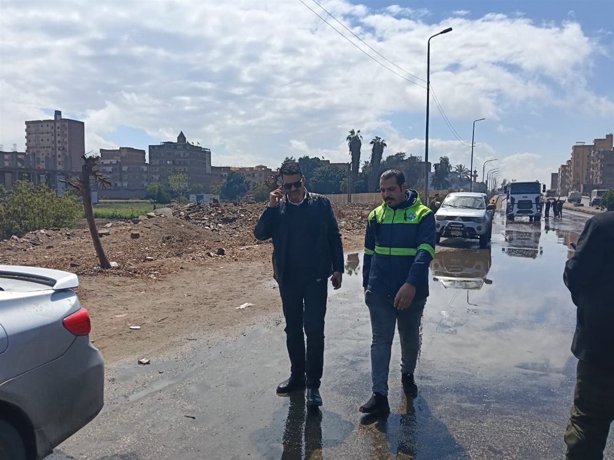 رئيس مياة القليوبية يتابع رفع مياة الامطار، فيتو&nbsp;