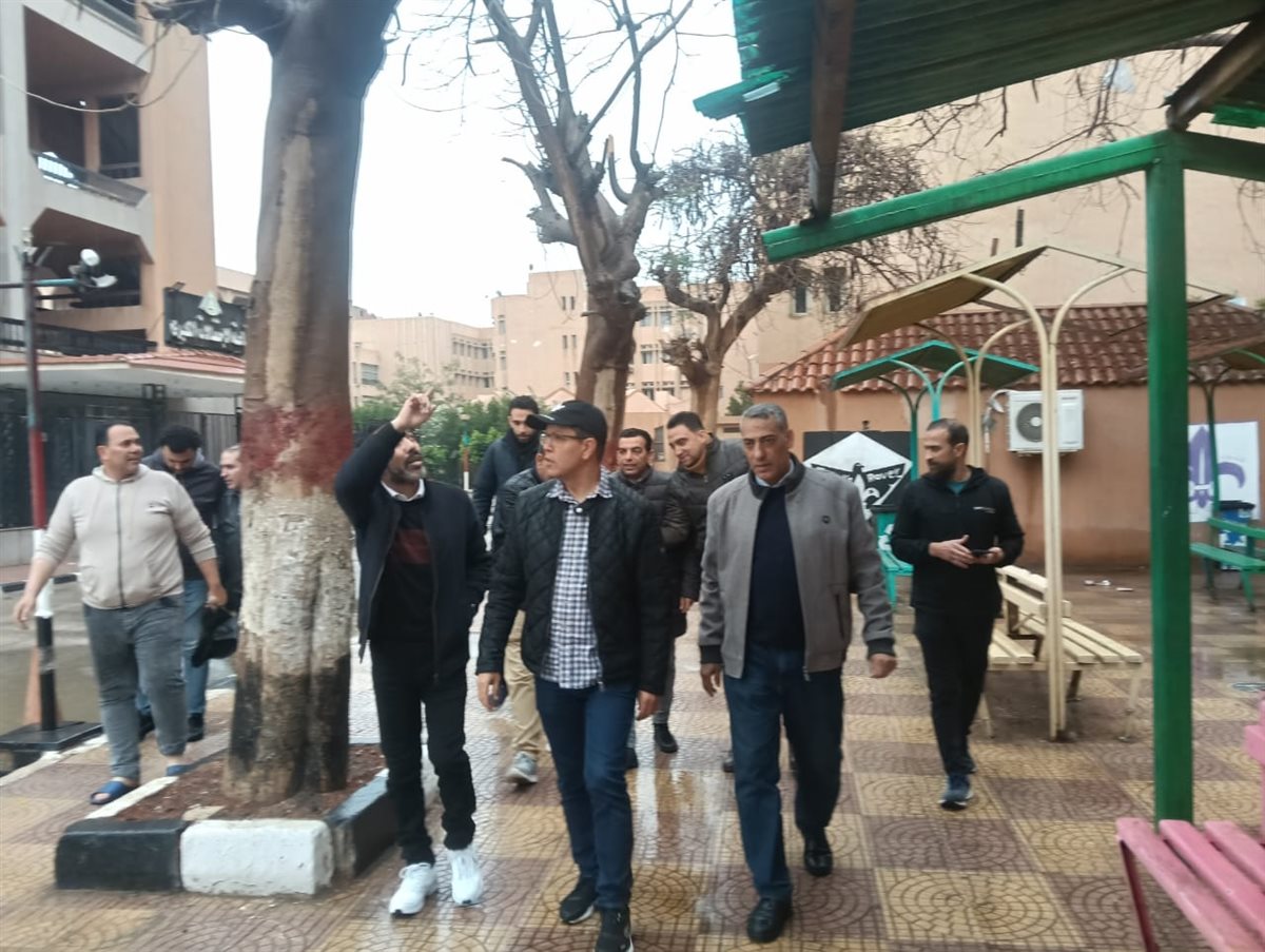 رفع اثار الامطار بالمنشات الجامعة ببنها، فيتو