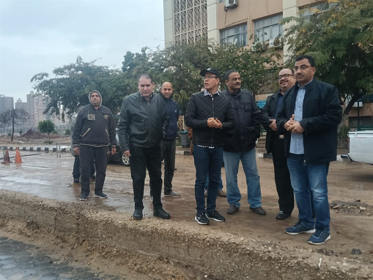 رفع اثار الامطار بالمنشات الجامعة ببنها، فيتو