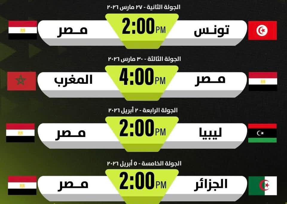 مواعيد مباريات منتخب الناشئين، فيتو