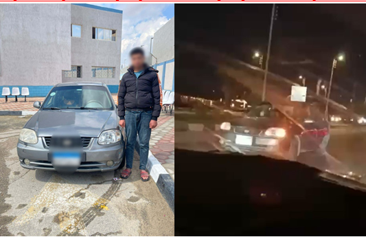 ضبط قائد سيارة أدى حركات استعراضية معرضًا حياته والمواطنين للخطر بالإسماعيلية