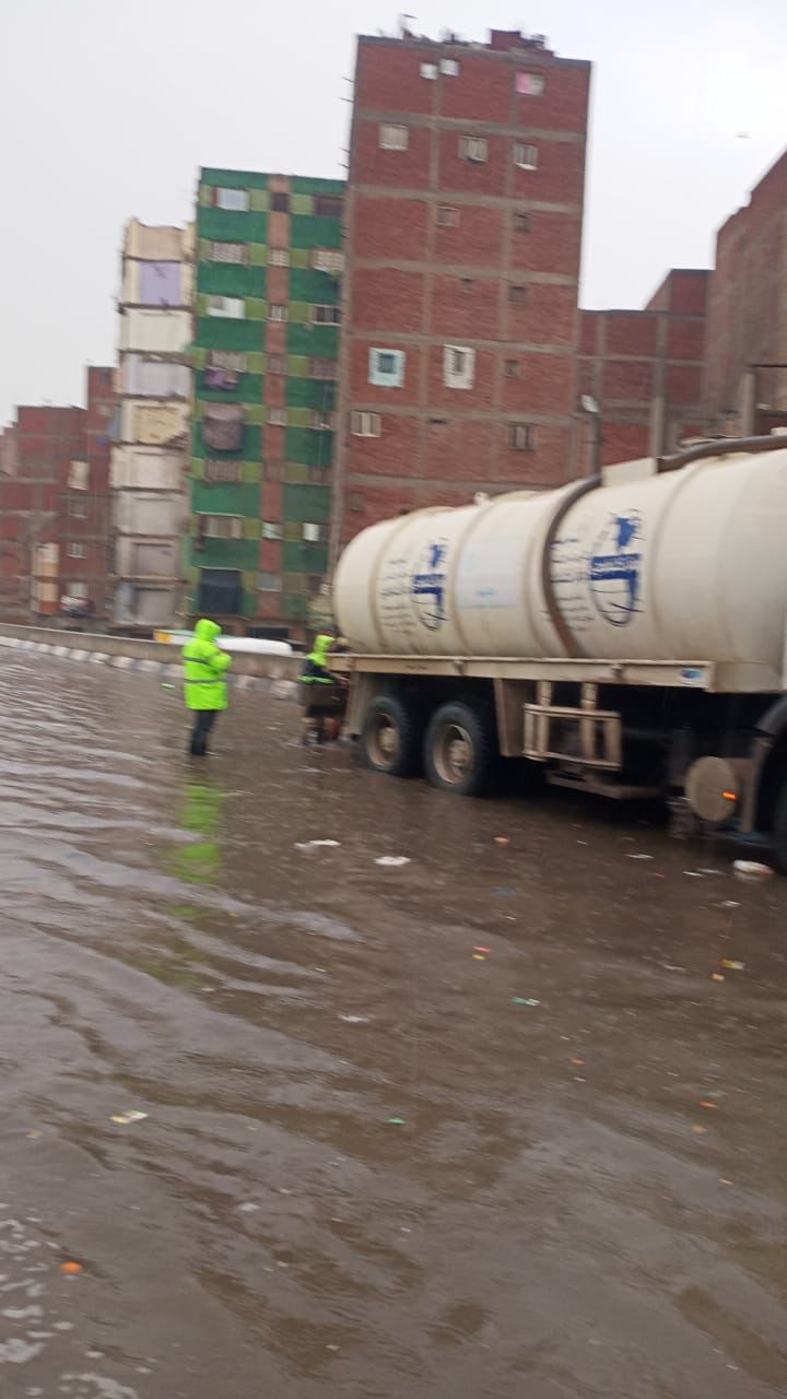 رفع تجمعات مياة الامطار بالقليويبة، فيتو