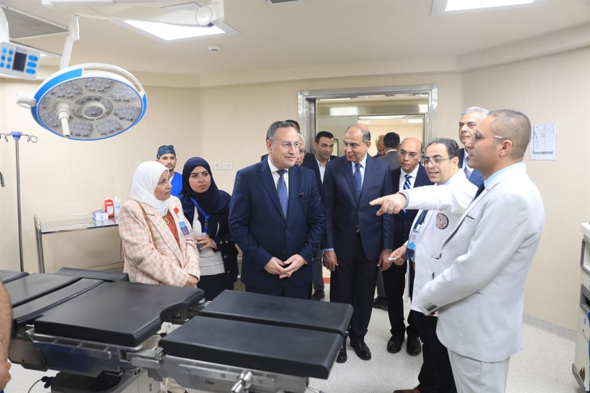 افتتاح مستشفى استقبال ورعاية الأطفال بجامعة المنيا&nbsp;