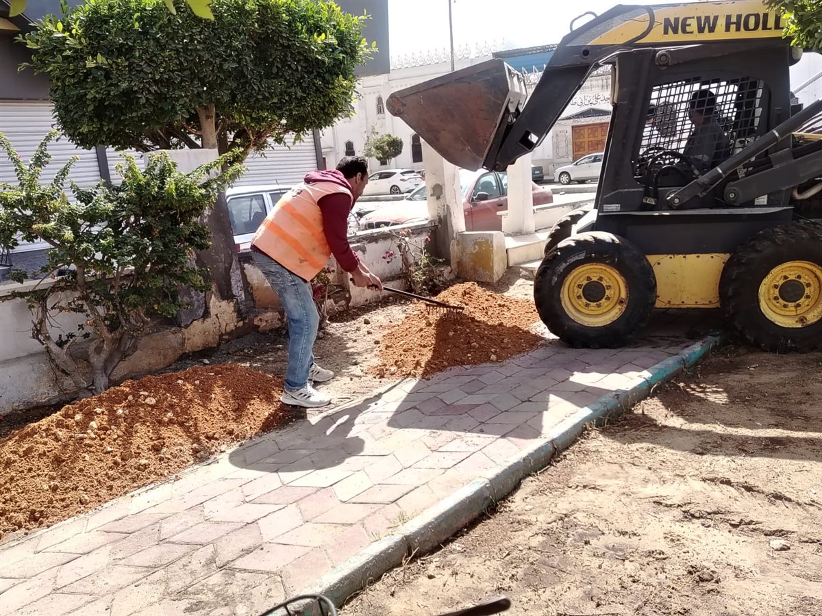 جانب من أعمال تطوير حديقة الطائف، فيتو