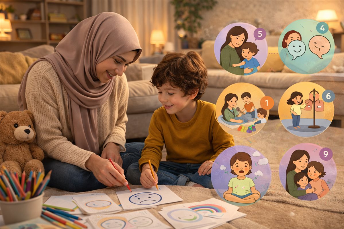 طرق تعليم الطفل التعبير عن مشاعره