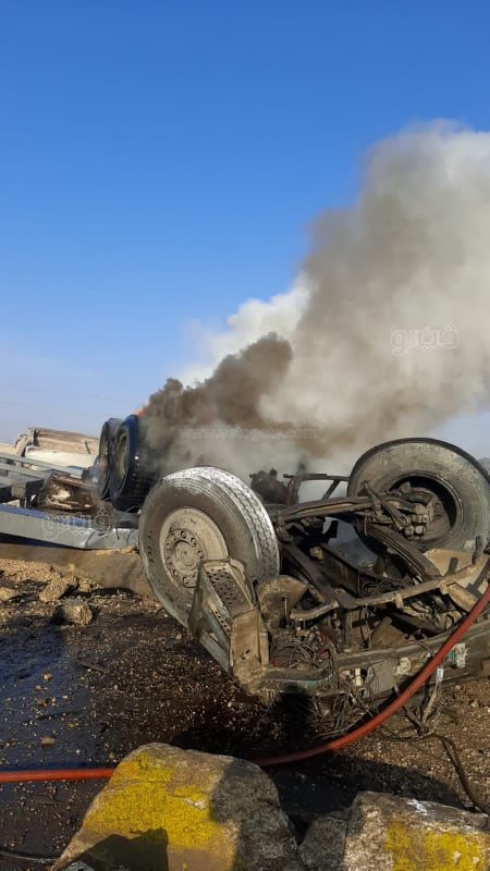 حادث تصادم على طريق أسيوط الغربي (3)