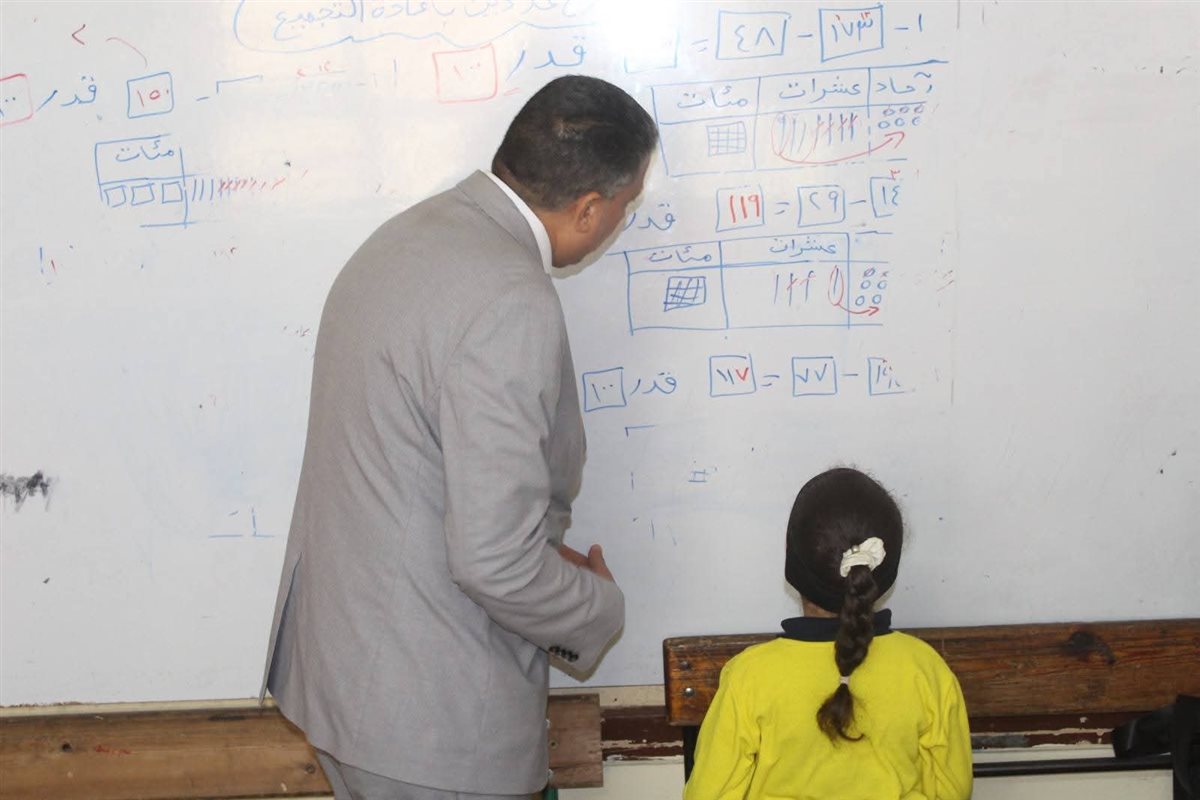 جولة وكيل أول وزارة التربية والتعليم بمحافظة الجيزة&nbsp;