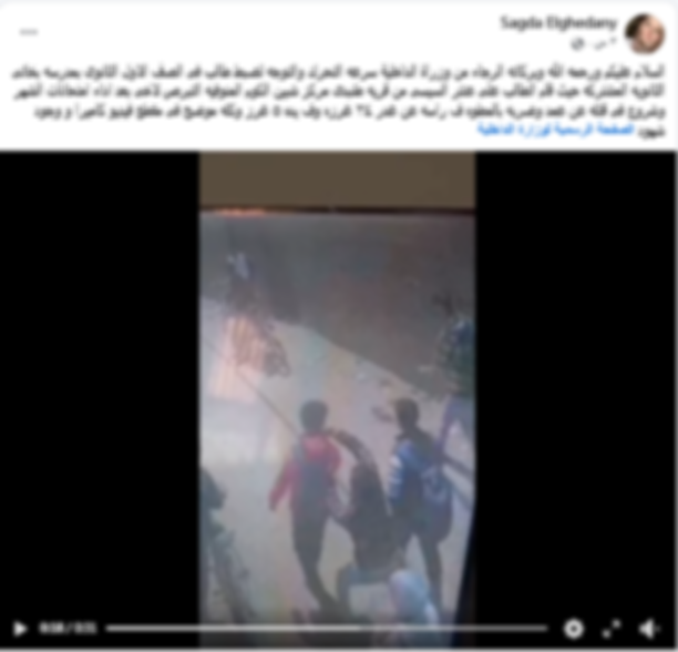 <strong>الأمن يكشف ملابسات فيديو تعدٍ بسلاح أبيض في المنوفية</strong>