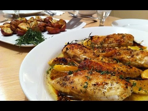 طريقة عمل صدور الدجاج بالزعتر وزيت الزيتون&nbsp;