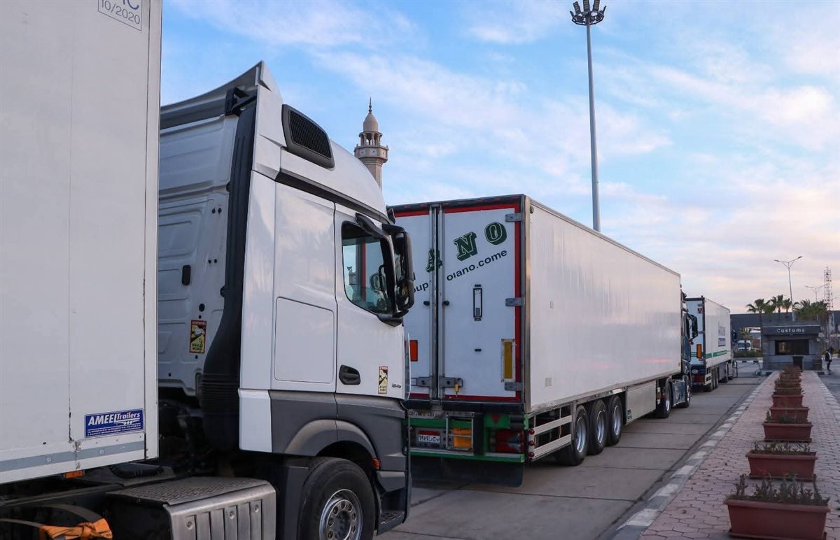 دفعة جديدة من شحنات الترانزيت غير المباشر القادمة من ميناء تريستا الايطالي عبر خط الرورو بميناء دمياط&nbsp;