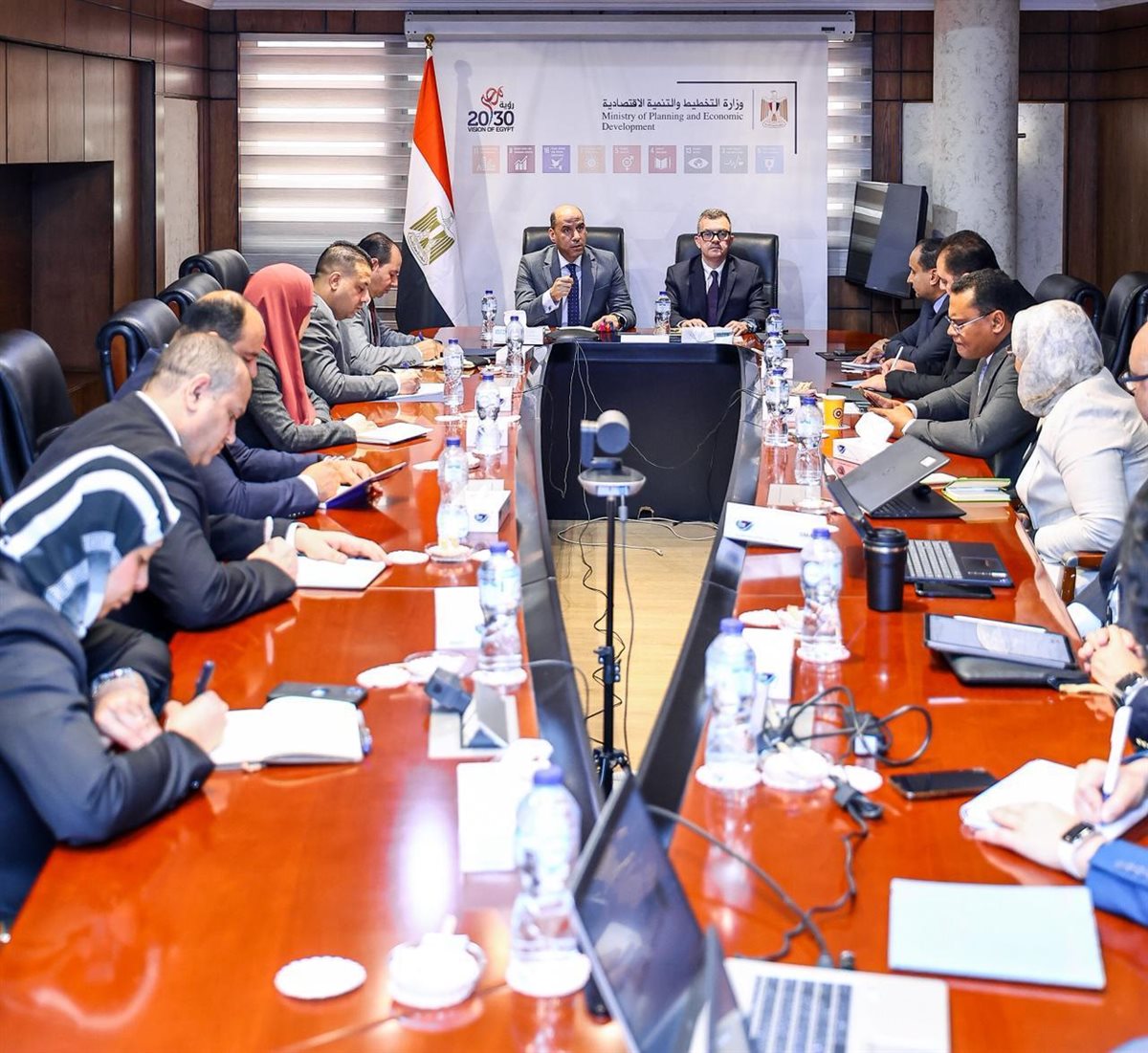 رستم والرداد يبحثان تنمية رأس المال البشري وتحسين جودة بيانات سوق العمل