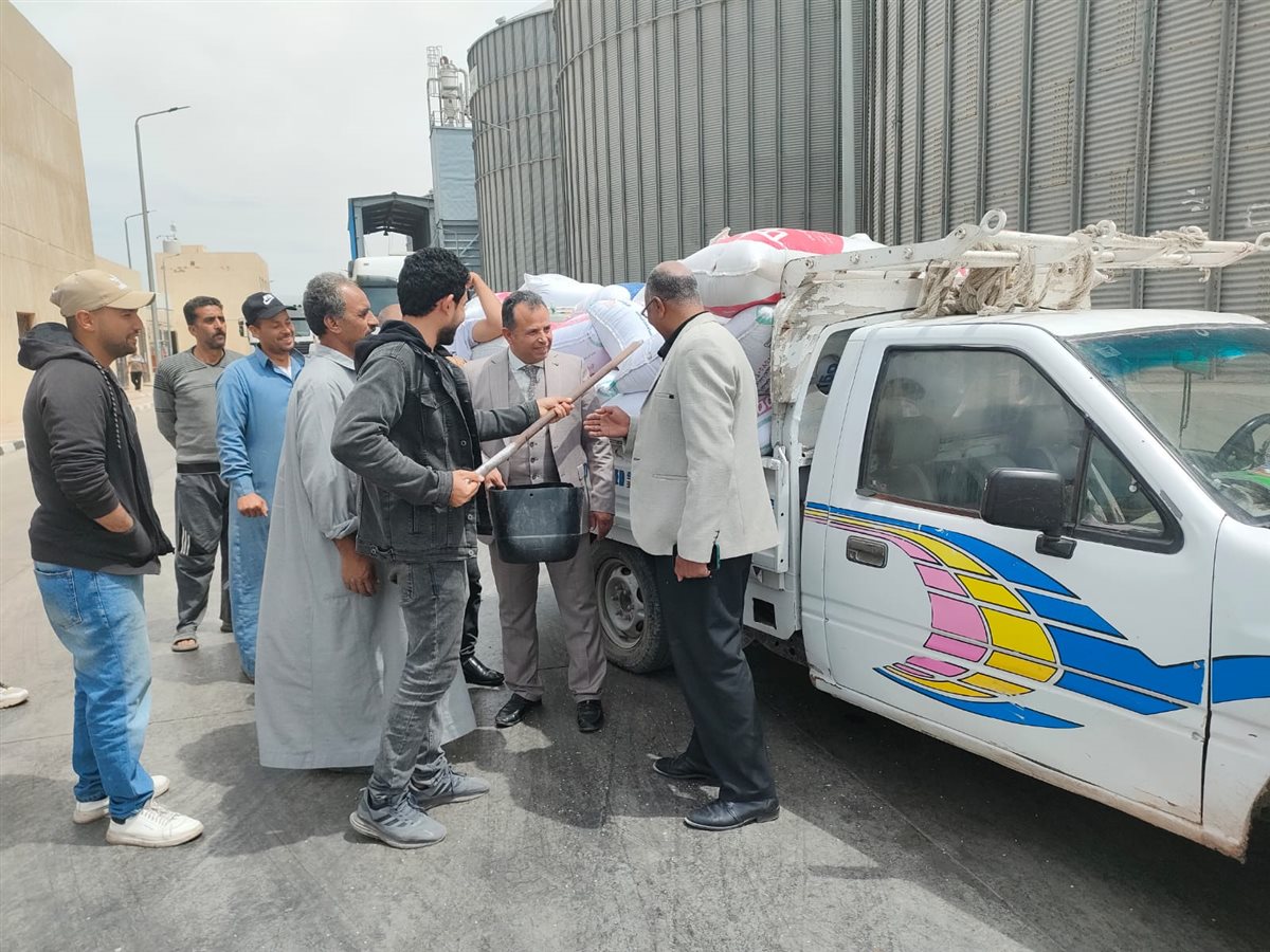 جانب من بدء أعمال التوريد،فيتو