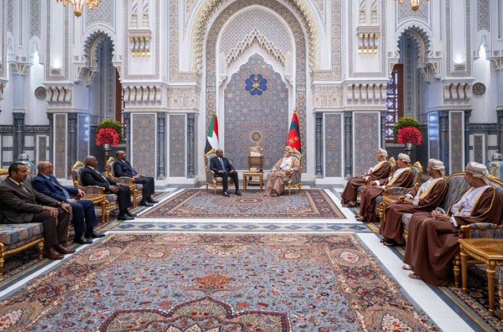 جانب من لقاء السلطان هيثم والبرهان، فيتو