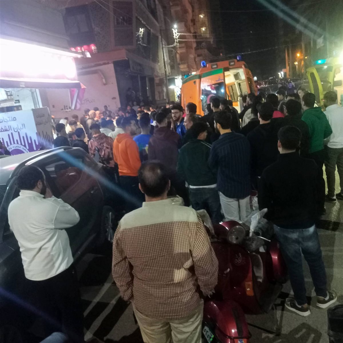 مصرع سيدة وشاب إثر سقوط مواد بناء من الطابق الـ14 ببرج سكني