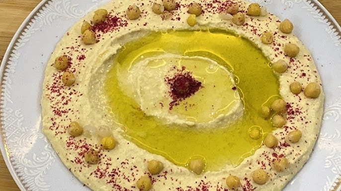 طريقة عمل تغميسة الحمص&nbsp;
