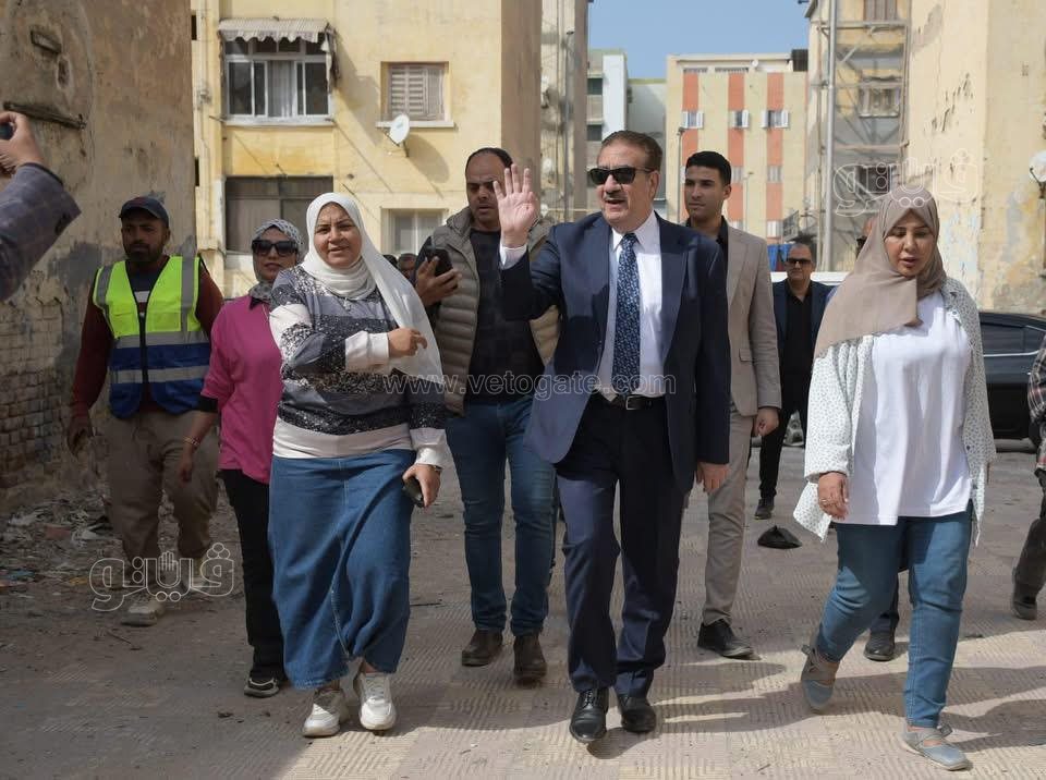 محافظ بورسعيد يتابع أعمال نظافة ورفع كفاءة الشوارع، ڤيتو