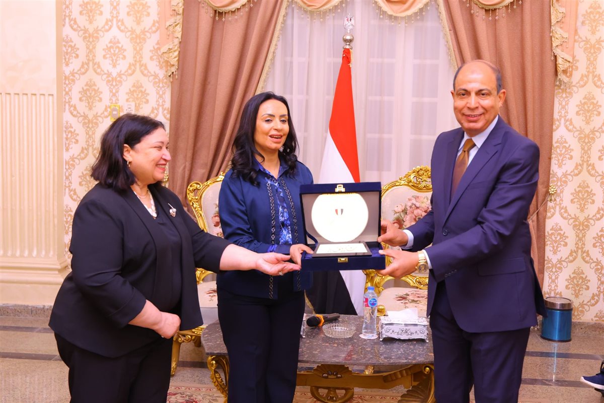 زيارة وزيرة التضامن الاجتماعي إلي محافظة المنيا
