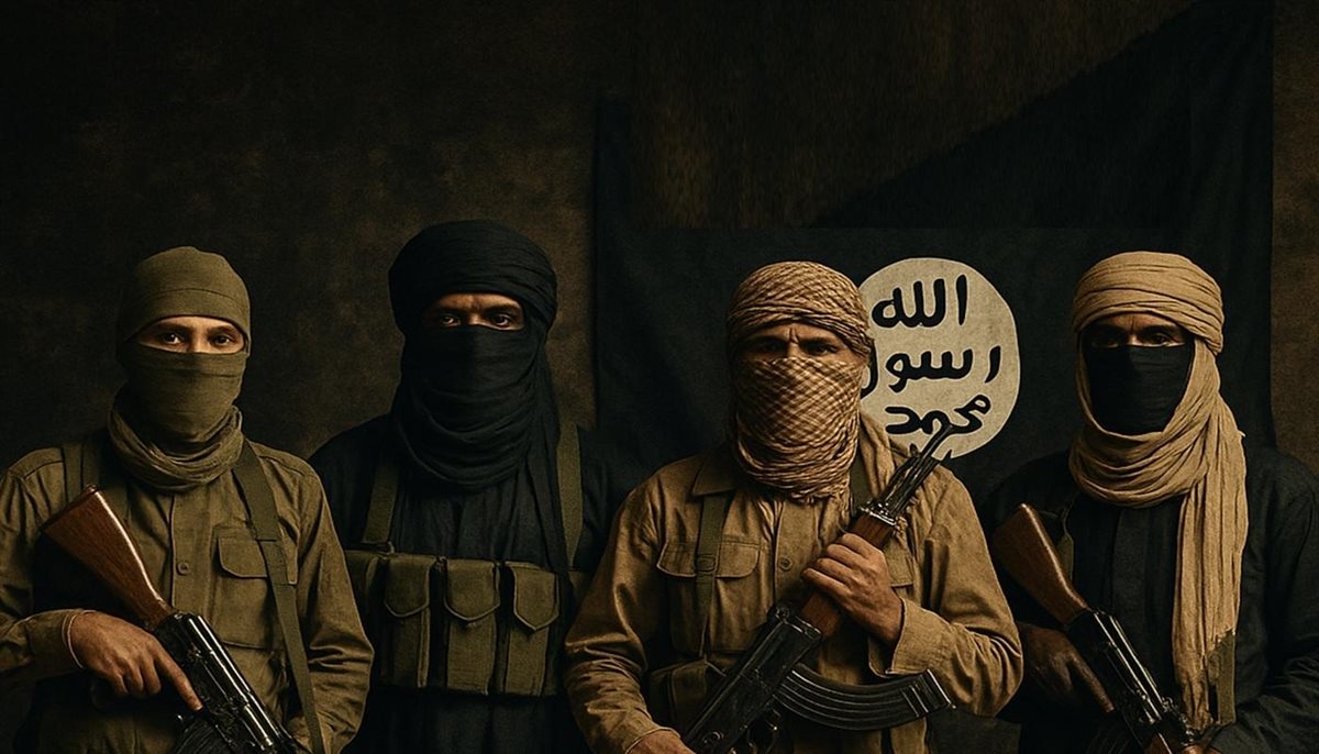 عناصر بجماعة نصرة الإسلام والمسلمين التابعة لتنظيم القاعدة في منطقة الساحل