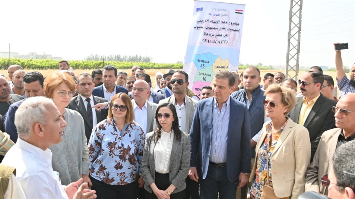 محافظ البحيرة تستقبل وزير الزراعة وسفيرة الاتحاد الأوروبي