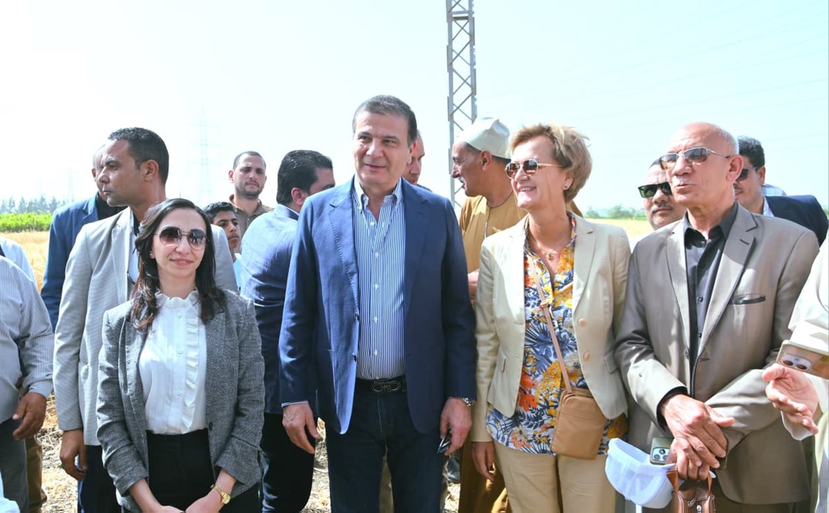محافظ البحيرة تستقبل وزير الزراعة وسفيرة الاتحاد الأوروبي