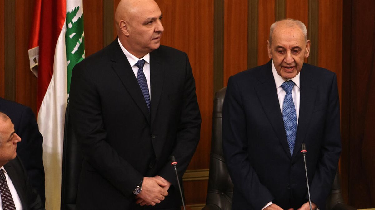 الرئيس اللبناني جوزيف عون ورئيس مجلس النواب نبيه بري
