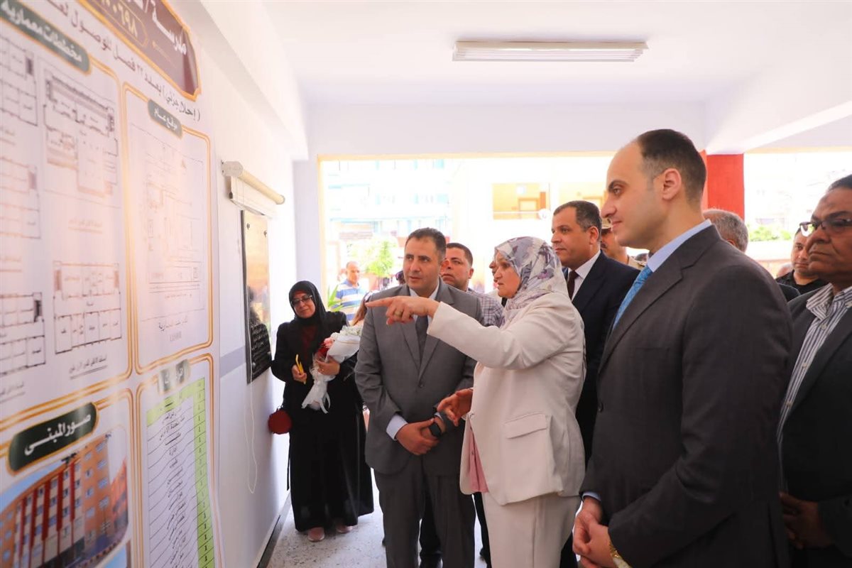 محافظ دمياط يفتتح مدرسة كفر سعد التجارية العسكرية بعد تطويرها