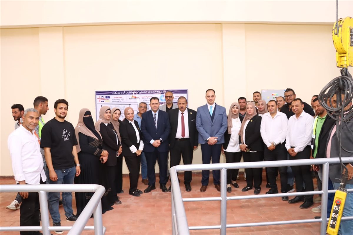 محافظ دمياط يفتتح محطة رفع صرف صحي كرم ورزوق بتكلفة دولية