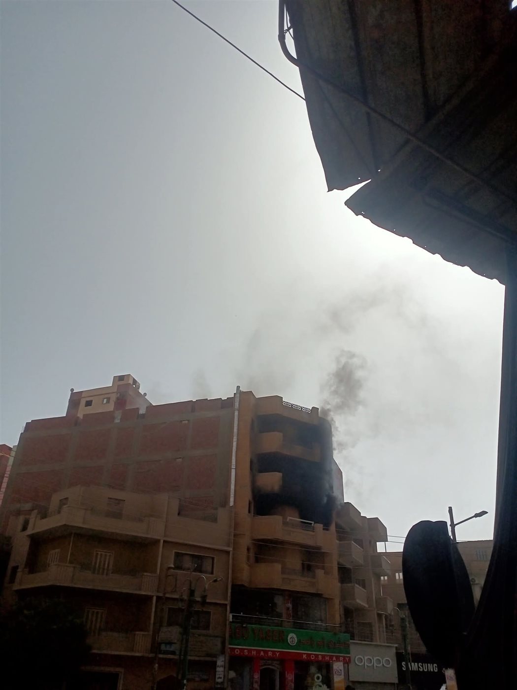 حريق داخل شقة سكنية بحي غرب ملوي جنوب المنيا