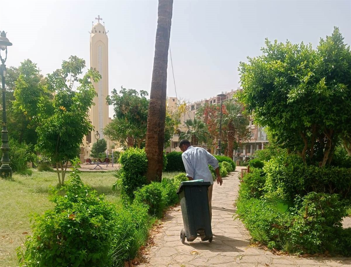 حملات مكثفة للنظافة والتجميل بأسوان&nbsp;