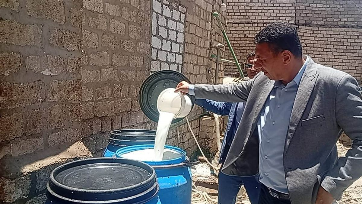 ضبط 2 طن ألبان فاسدة في المنيا، فيتو&nbsp;
