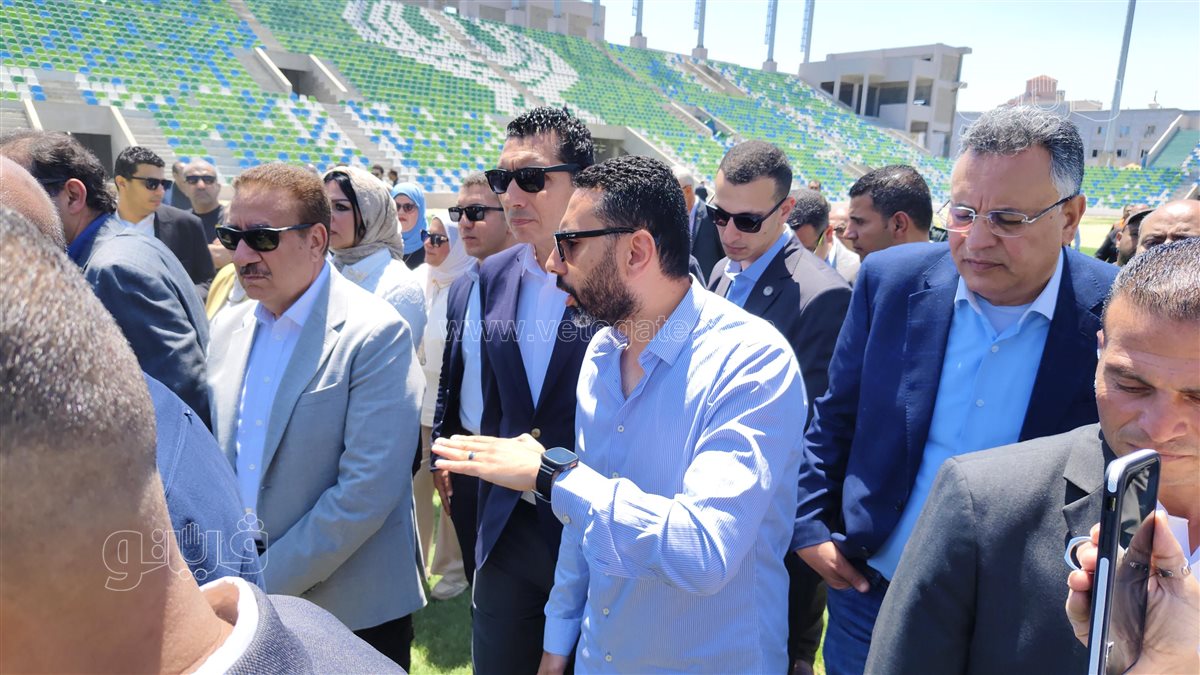 زيارة الوزارء ومحافظ بورسعيد لاستاد بورسعيد