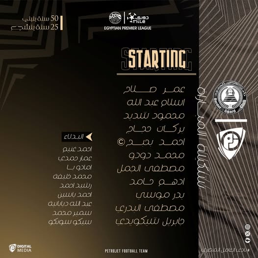 تشكيل بتروجيت أمام حرس الحدود، فيتو