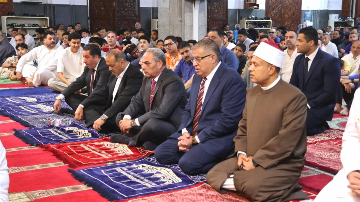 جانب من شعائر صلاة عيد الأضحى بالإسماعيلية، فيتو&nbsp;