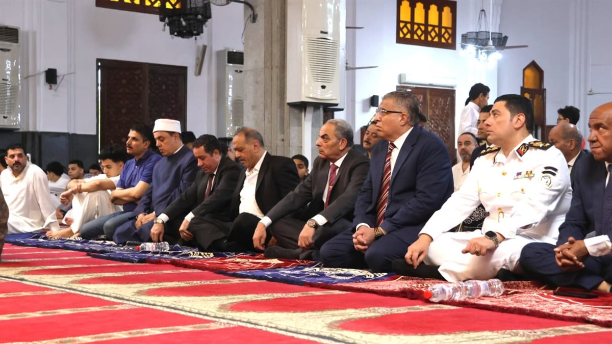 جانب من شعائر صلاة عيد الأضحى بالإسماعيلية، فيتو&nbsp;