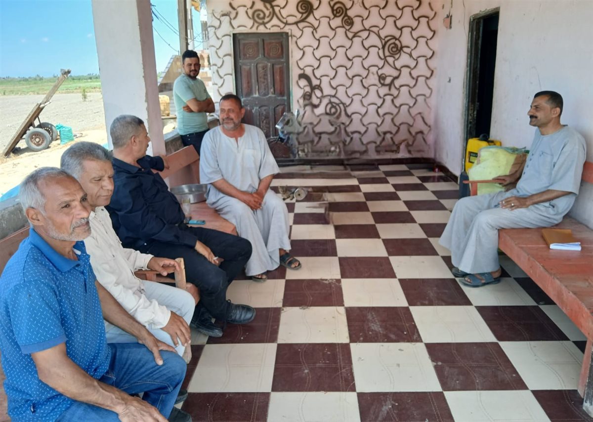 جانب من متابعة المحاصيل الزراعية، فيتو