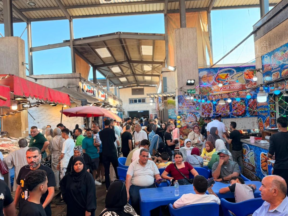 سوق السمك الحضاري ببورسعيد خلال رابع أيام عيد الأضحى المبارك