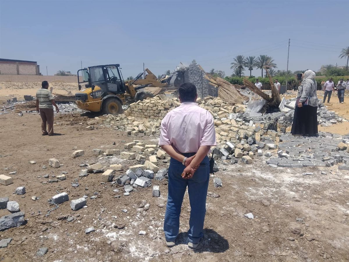 جانب من إزالة التعديات، فيتو