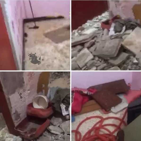 الشقة تحولت لكوم تراب، فيتو