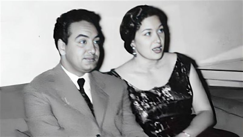هدى سلطان مع شقيقها محمد فوزى&nbsp;