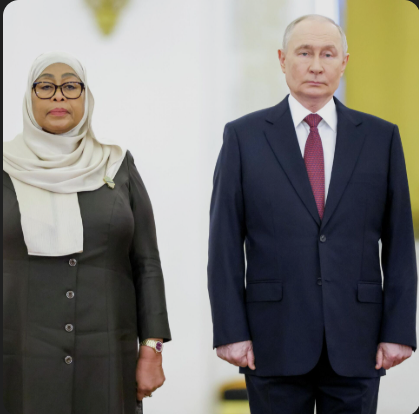 الرئيس بوتين ورئيسة تنزانيا، فيتو