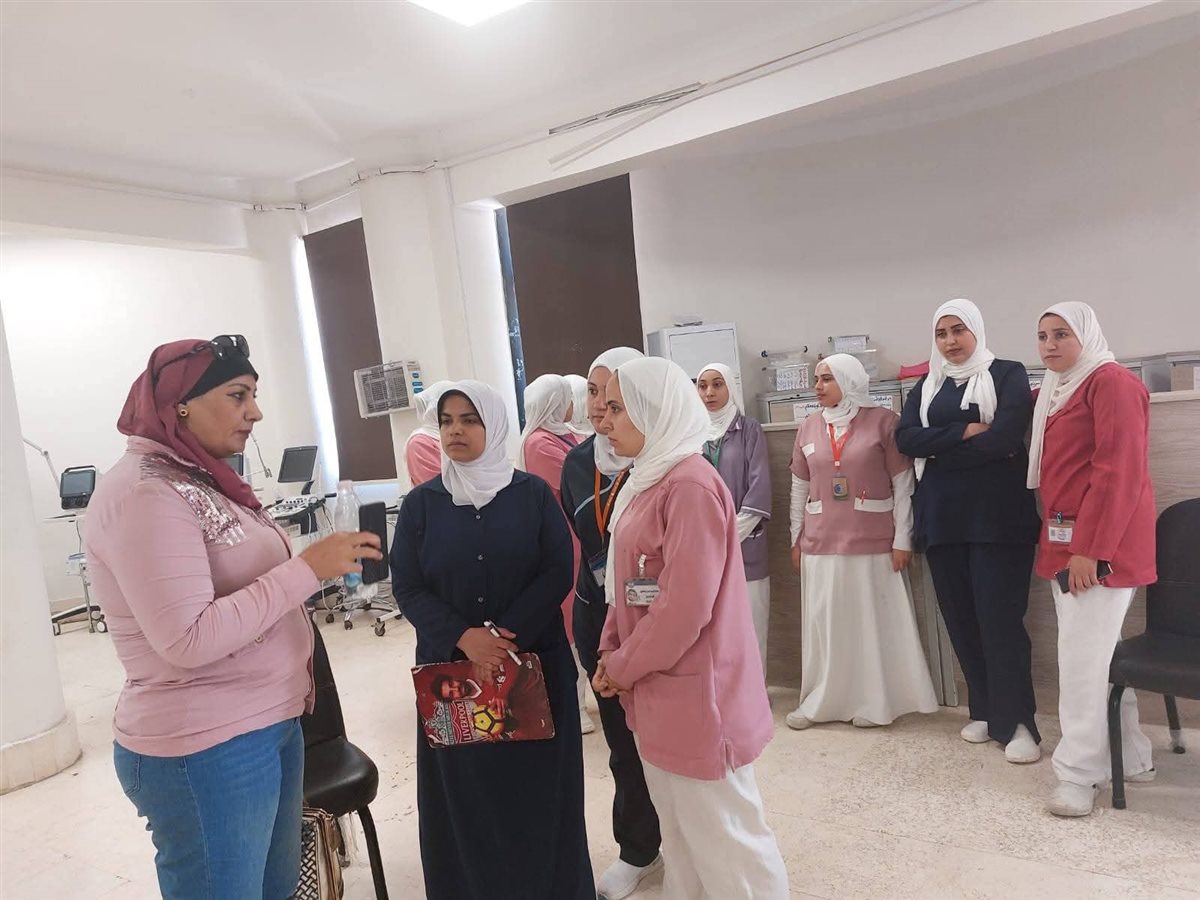 جانب من الجولة داخل المستشفى، فيتو