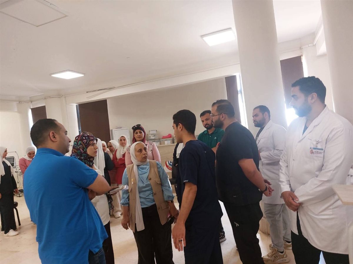 جانب من الجولة داخل المستشفى، فيتو