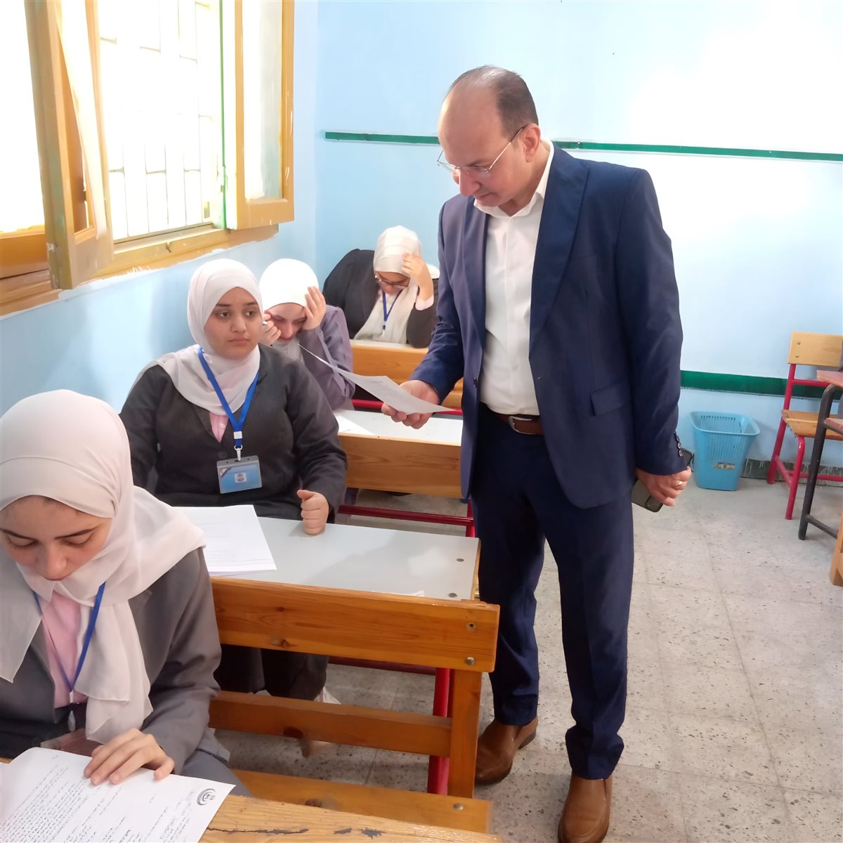 &nbsp;وكيل الصحة بالدقهلية يتفقد لجان امتحانات طلاب المدارس الفنية للتمريض &nbsp;