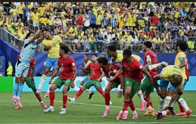 منتخب المغرب في مباراة البرازيل، فيتو