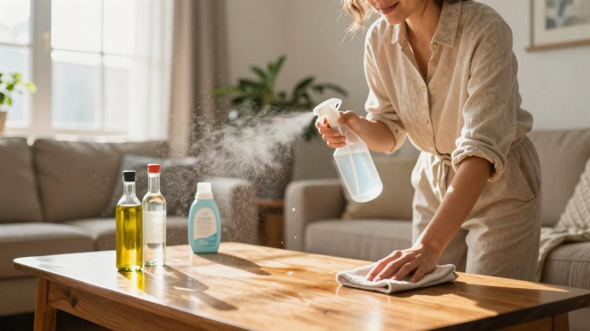 تنظيف الأثاث بمواد طبيعية