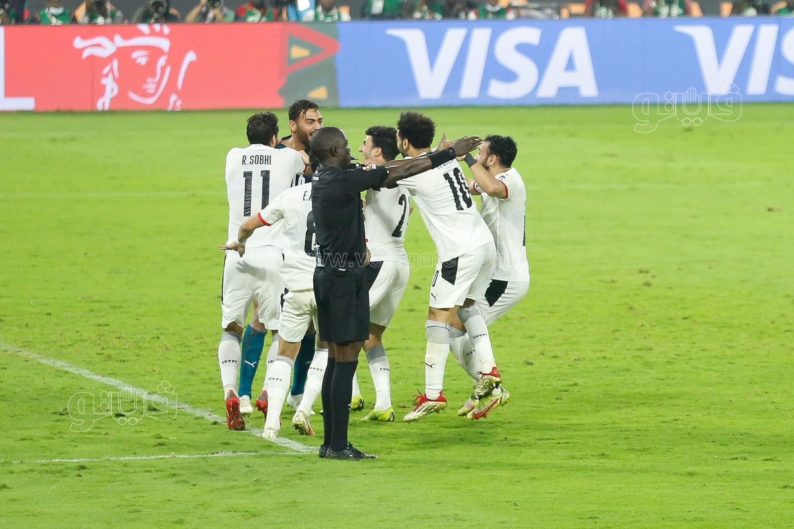 اصرار وتحدي لاعبين منتخب مصر وحارس المرمي محمد أبو جبل في التصدي لركلات الترجيح (2)